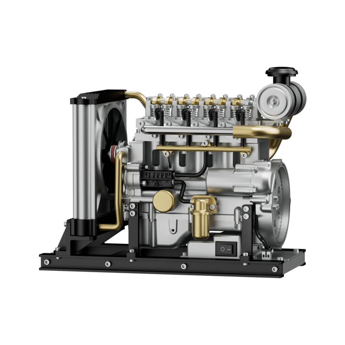 Mini Inline Four-Cylinder Diesel Engine