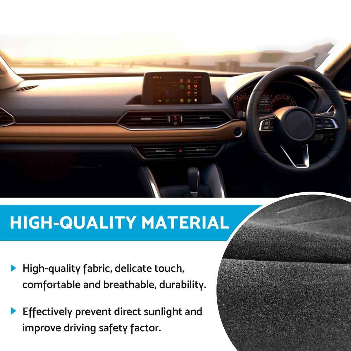 Dash Mat Dashboard Cover Suitable for Mazda CX-5 With HUD
