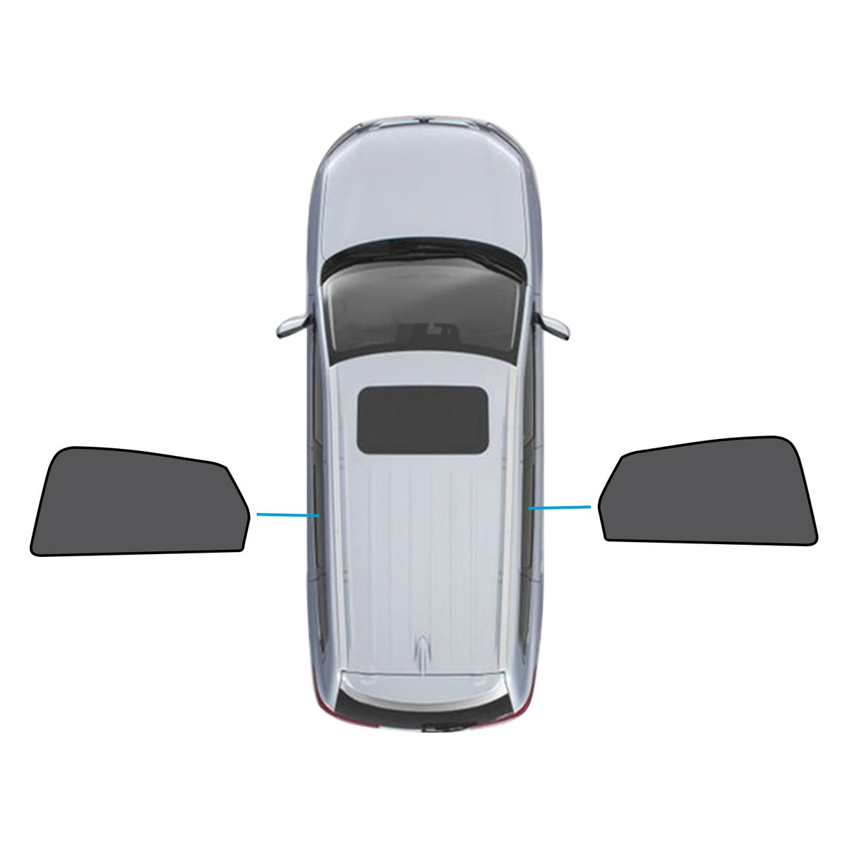2x Rear Window Sun Shades Suitable for Mazda CX-30