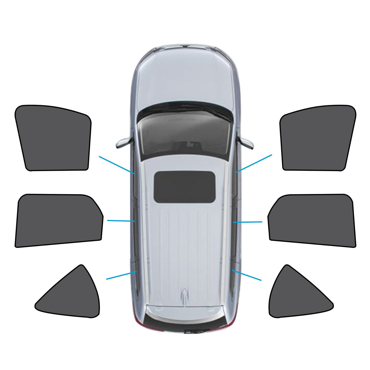 Car Window Sun Shade Magnetic Mesh Suitable for Mazda CX-60