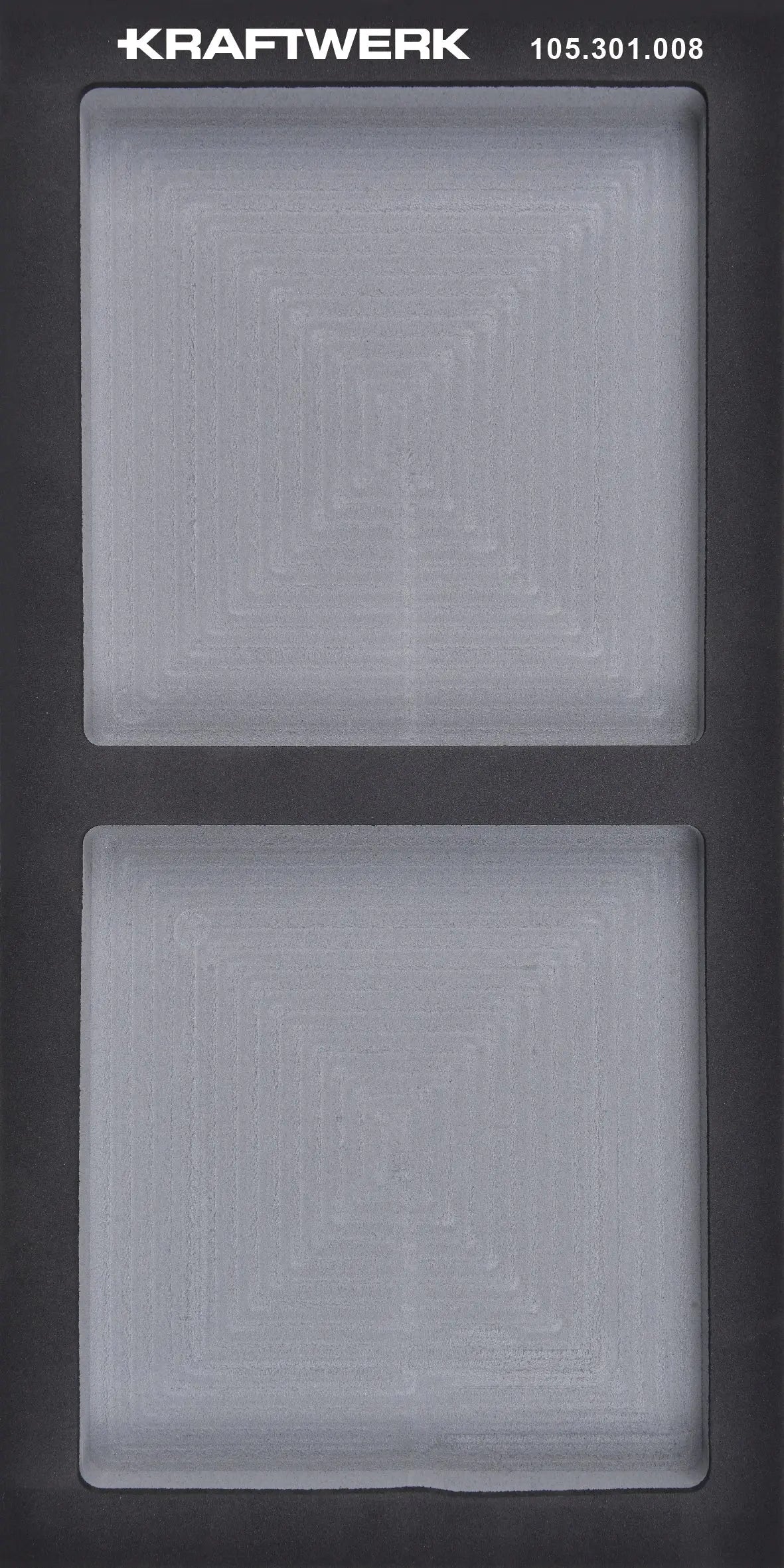 basic line eva leere einlage 20x40 cm, 2 fächer