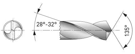 spiralbohrer hss-e co 5 din 338 ø 7.5 mm
