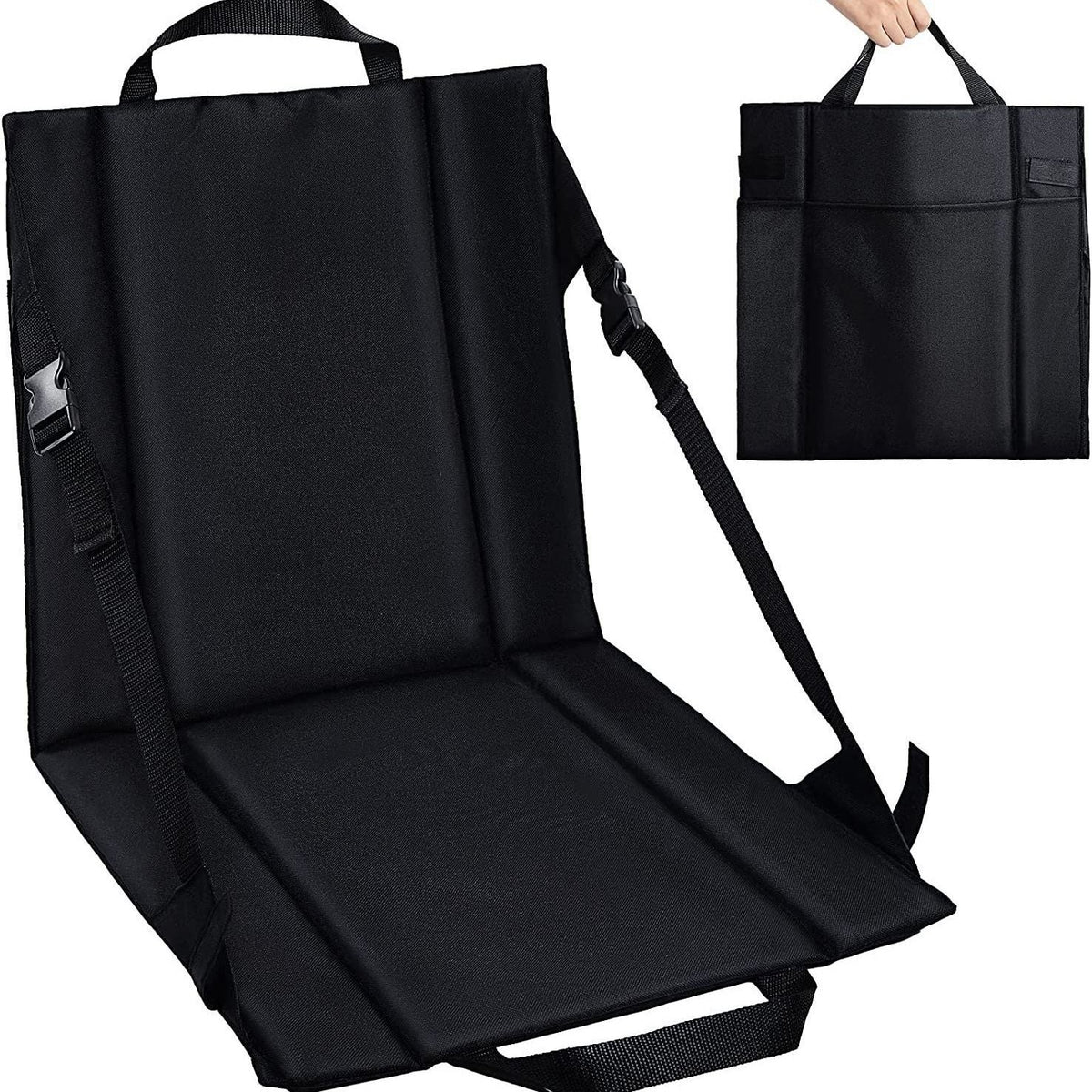 Bleacher Seats, Cloth Adjustable Stadium Seat, Foldable Stadium Seats, Portable Stadium Seat with Backrest