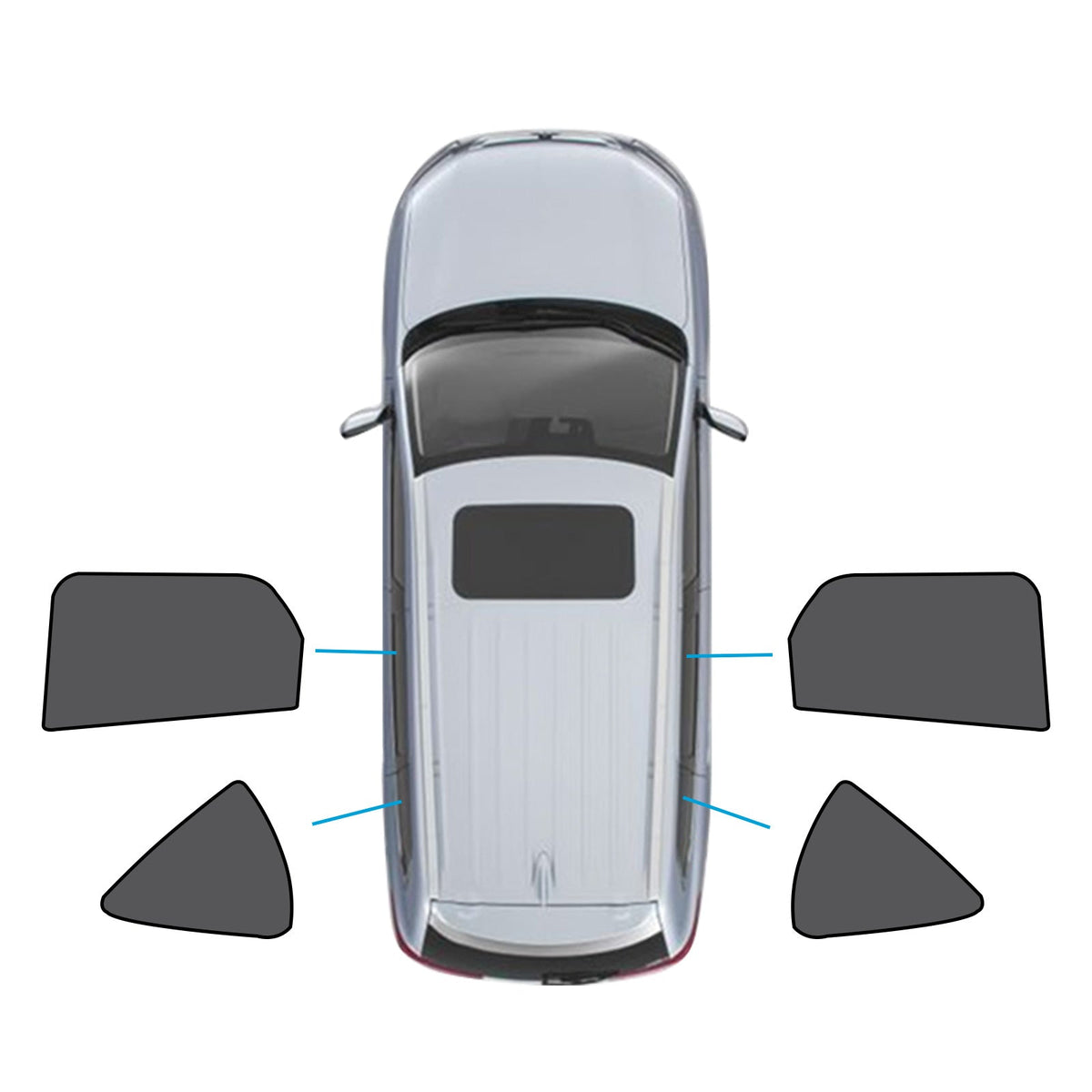 Car Window Sun Shade Magnetic Mesh Suitable for Mazda CX-60