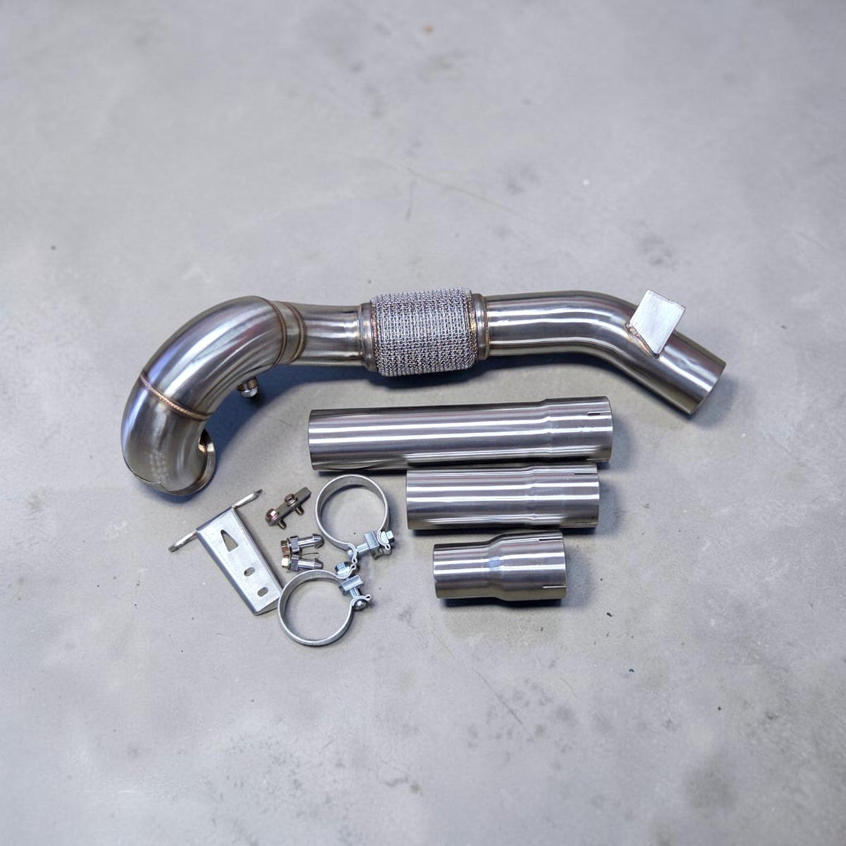 Downpipe de curse VW Golf MK7 & GTI - 2.0T, 1.4T FWD (Premium fără catalizator & cu catalizator) | Palenon Performance