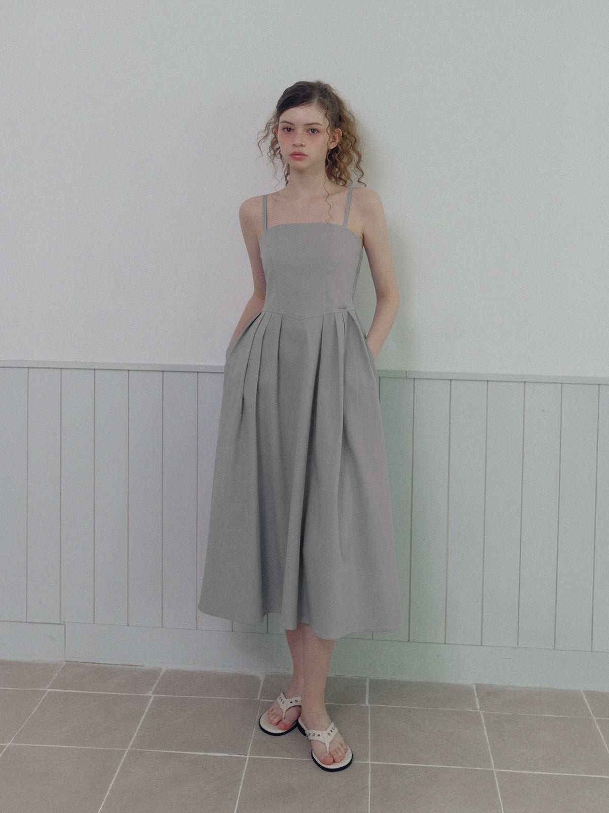 Hats Pintuck Sleeveless Dress