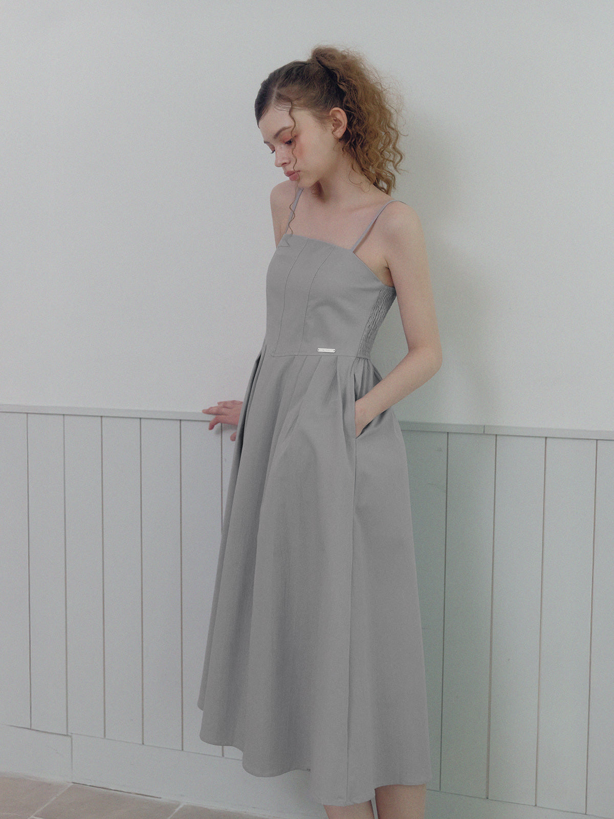 Hats Pintuck Sleeveless Dress