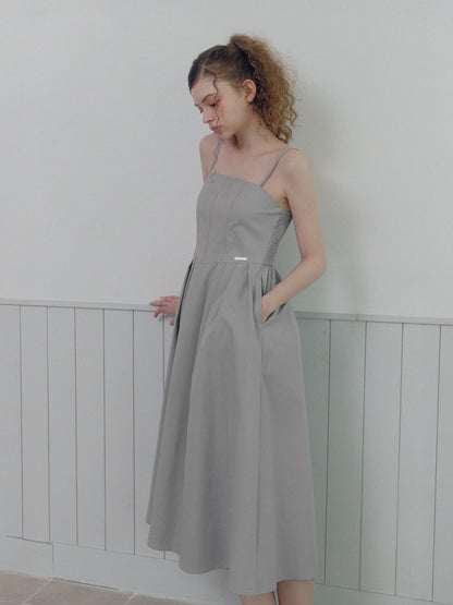 Hats Pintuck Sleeveless Dress