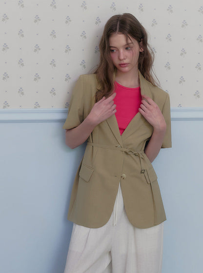 Delven classic short sleeve jacket strap set