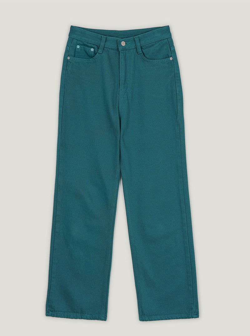 Erin color straight long pants