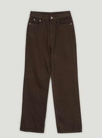 Erin color straight long pants