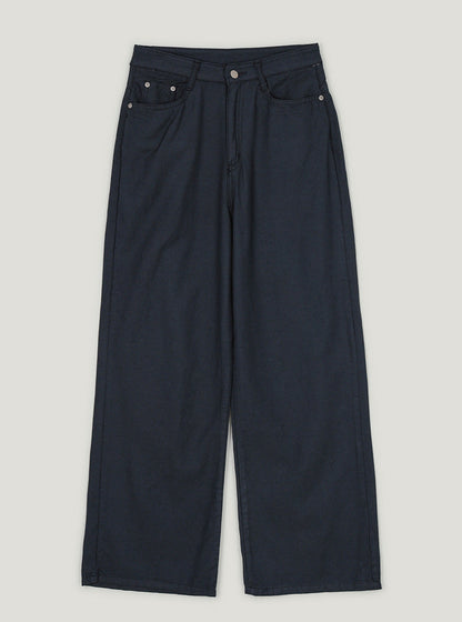 Hezen color straight long pants