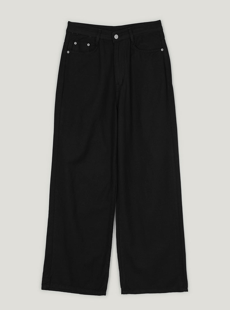 Hezen color straight long pants