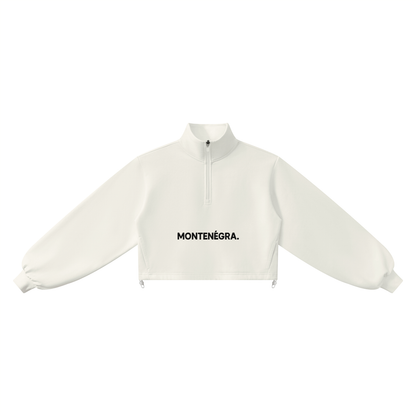 Montenegra Women’s Mock-Neck Quarter-Zip Sweatshirt