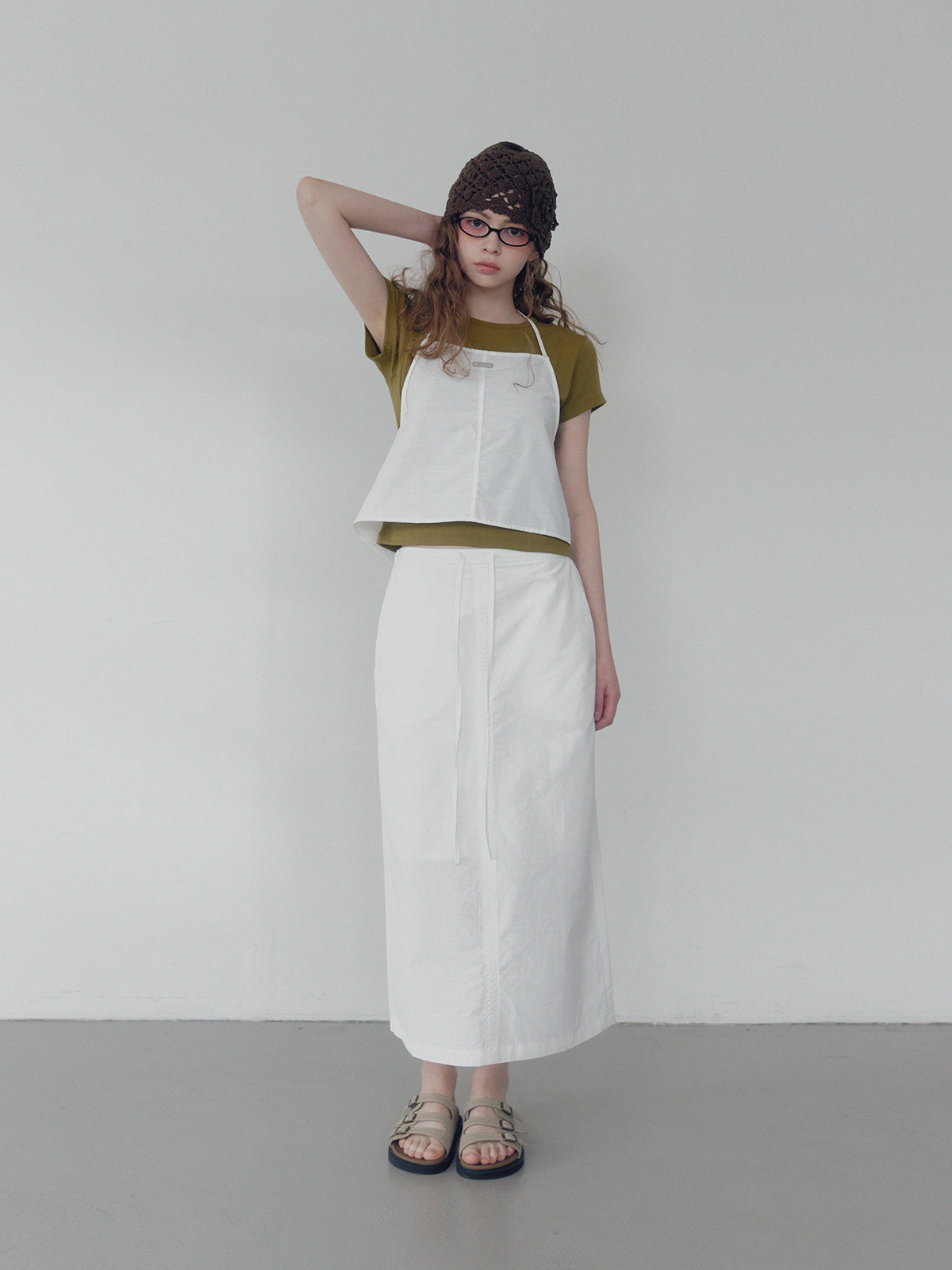 Chetin Halter Sleeveless & Skirt Set