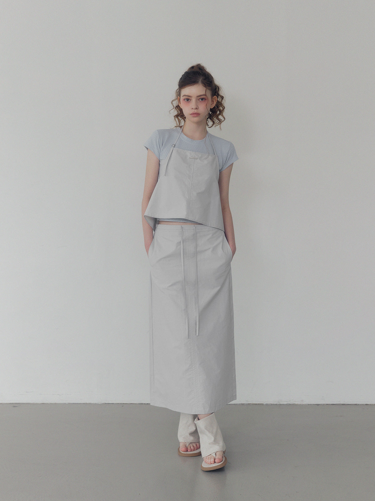 Chetin Halter Sleeveless & Skirt Set