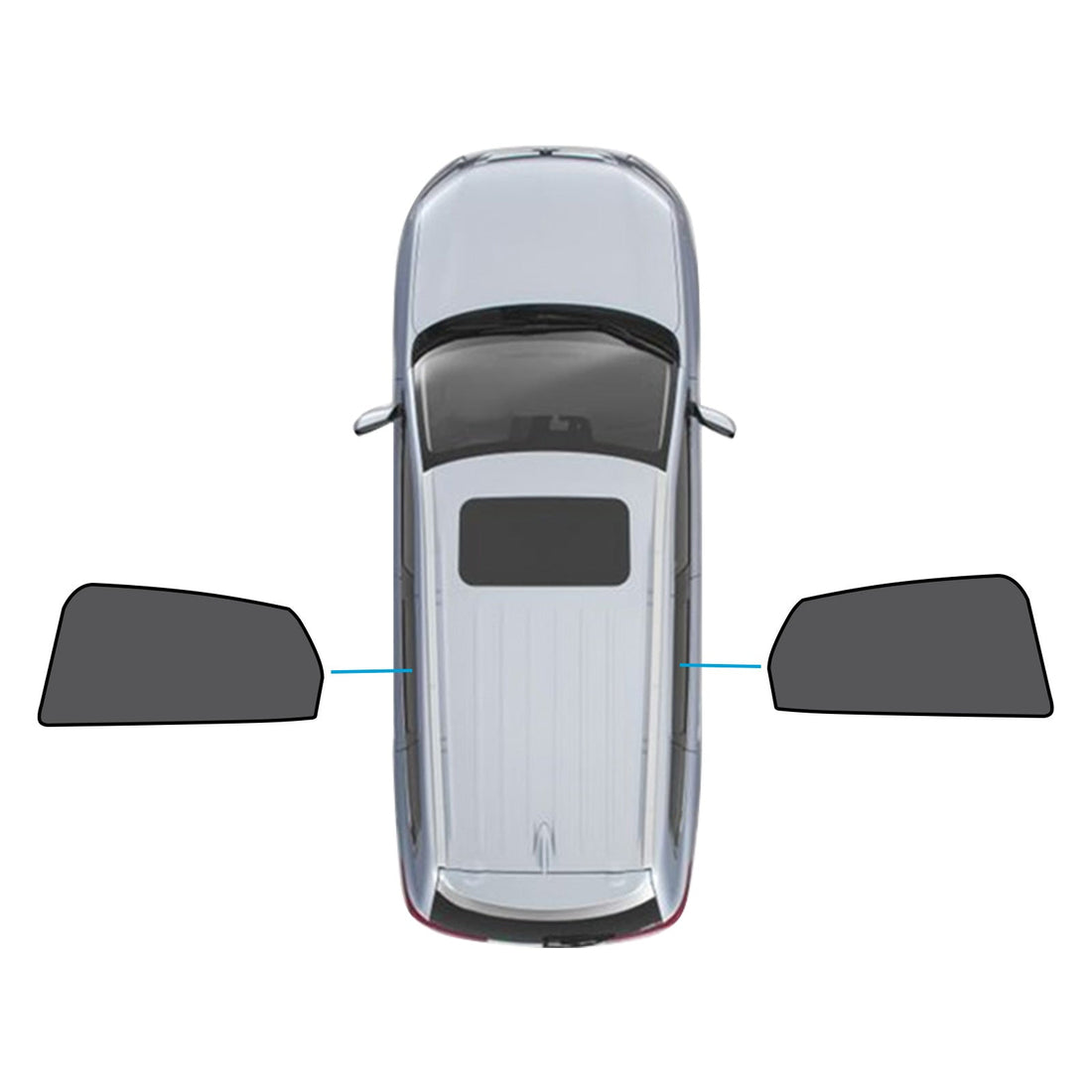 2x Rear Magnetic Car Window Sun Shades Suitable for Mazda CX-3
