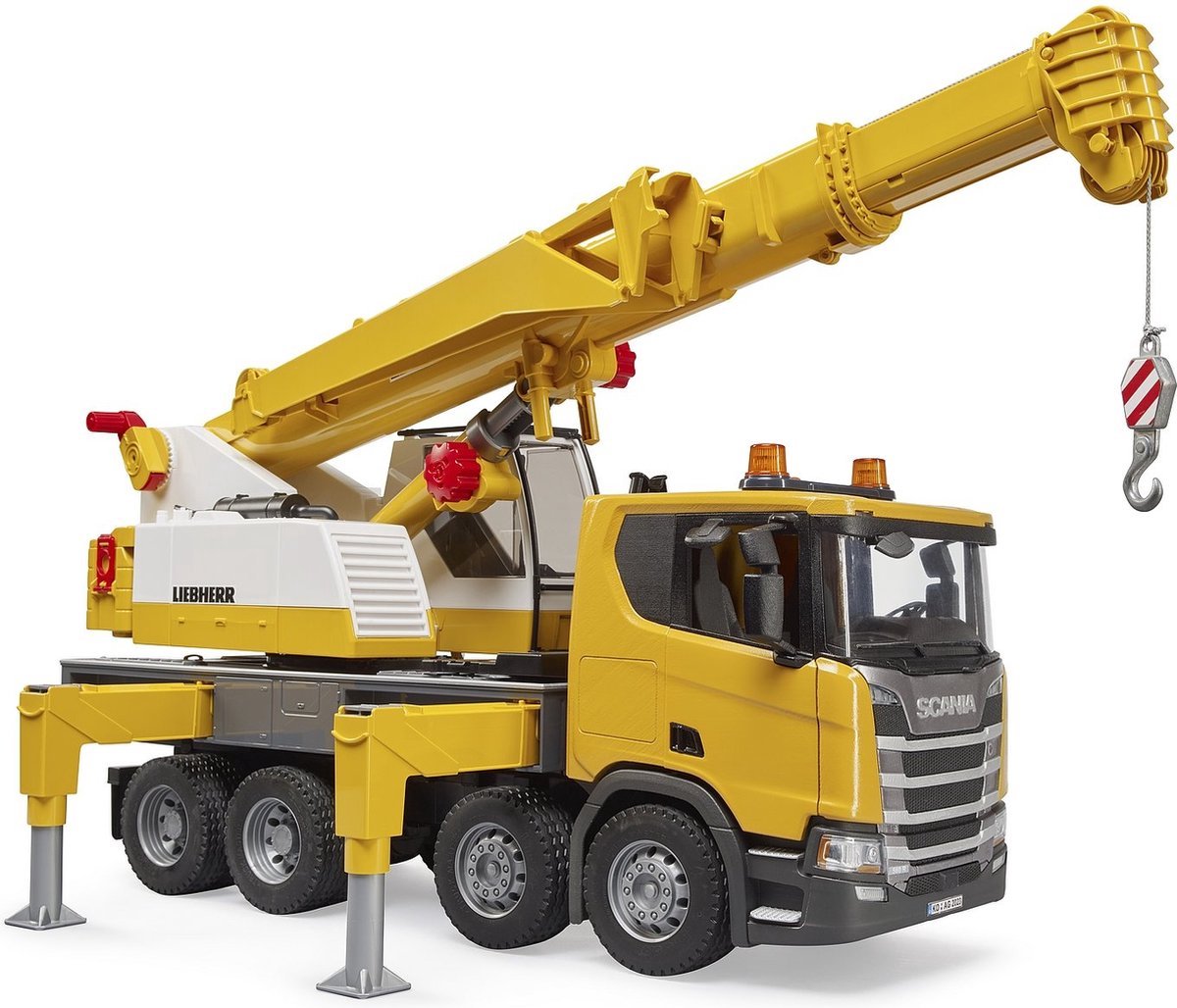Bruder 3571 truck scania 560r liebherr crane with truck
