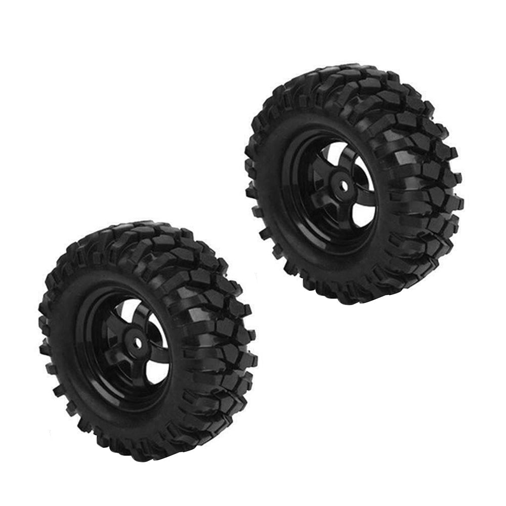 Wheels Rims Rubber Tires 12mm Hex Suitable for 1/10 Off-Road RC Rock Buggy Truck