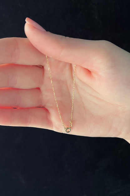 14ct Gold Taurus Zodiac Sign Necklace
