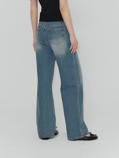 Indie Straight Long Denim Pants