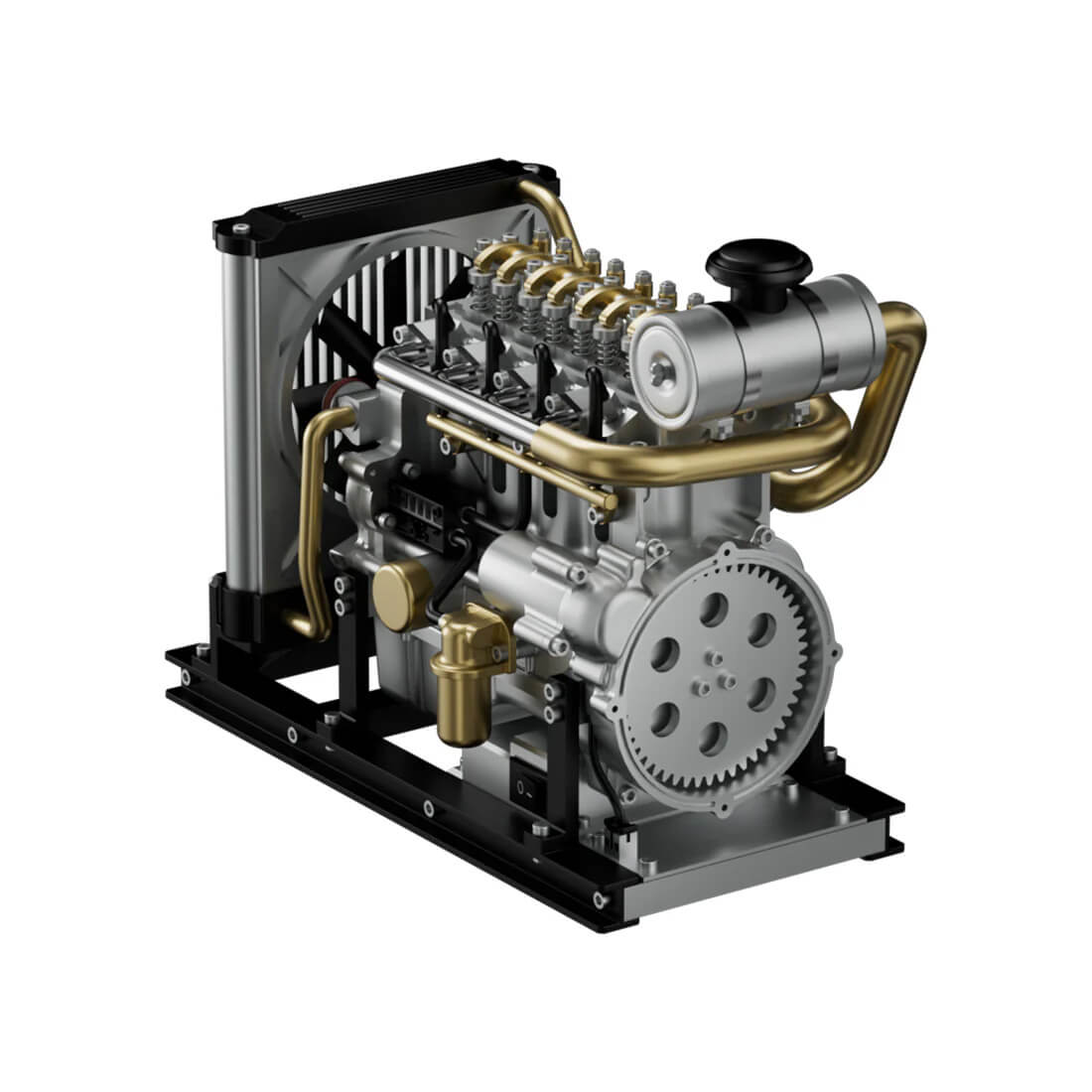 Mini Inline Four-Cylinder Diesel Engine