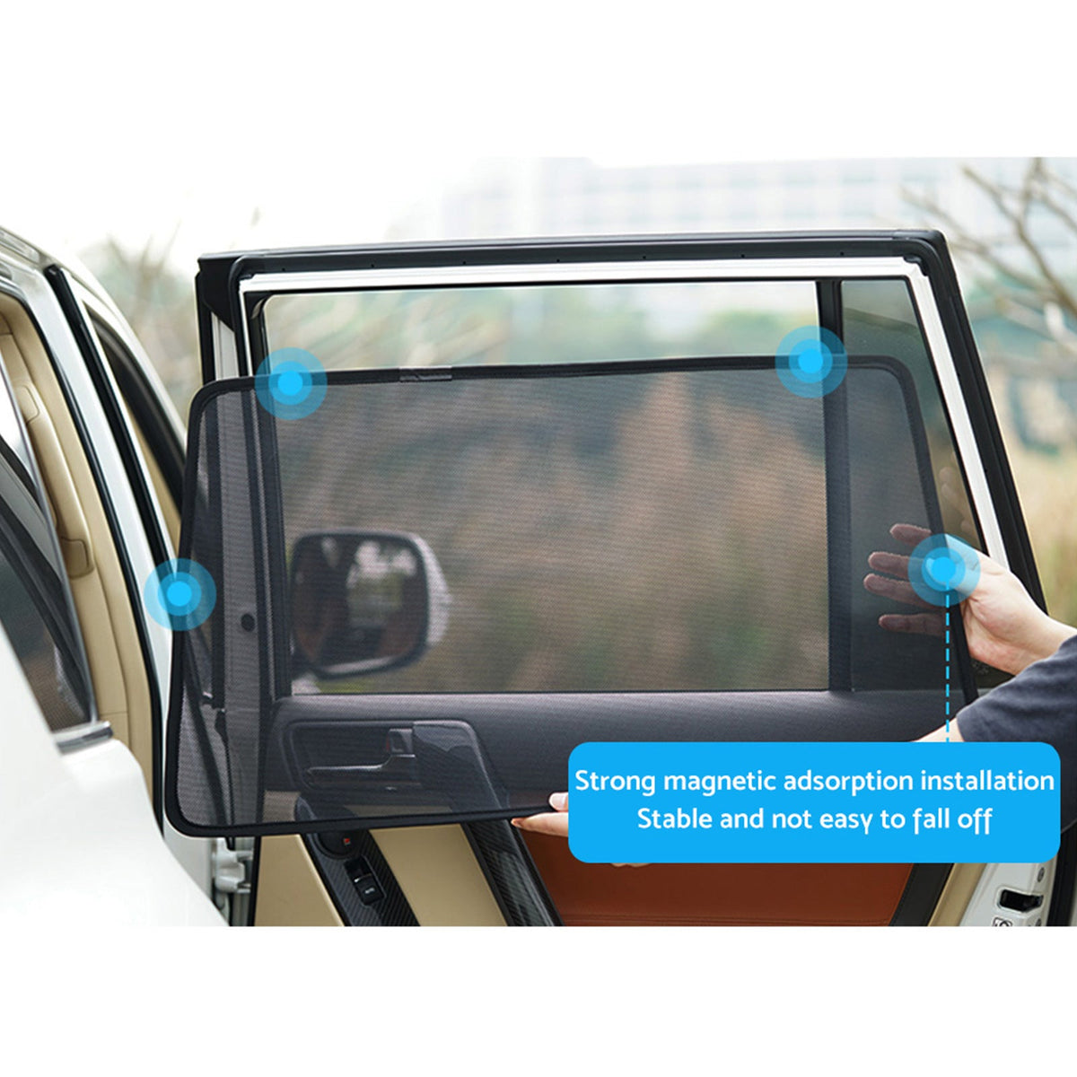 2x Triangular Car Window Sun Shades Suitable for Mazda CX-9 2.5T
