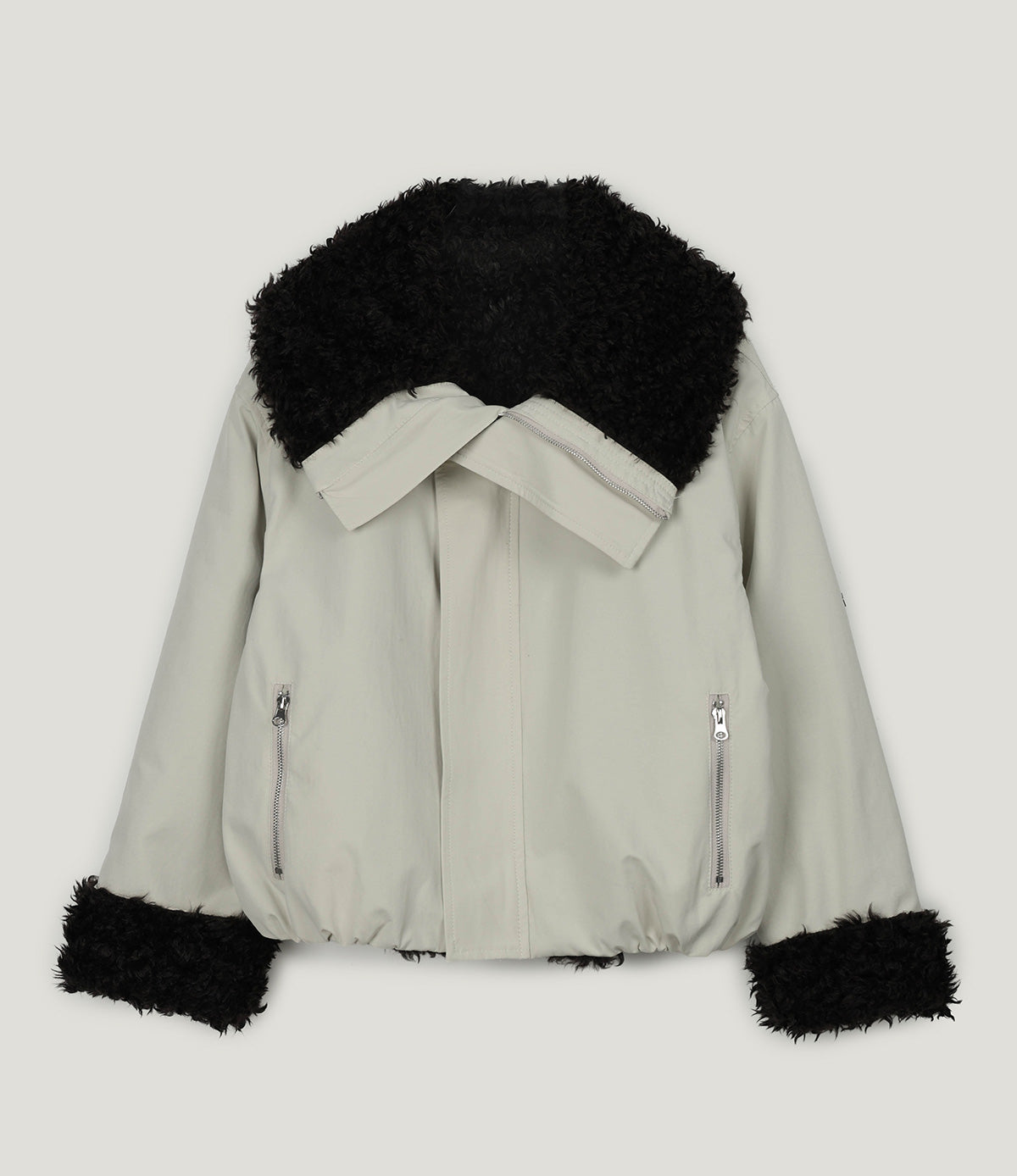 Rihen Fur MA-1 Bomber Jacket