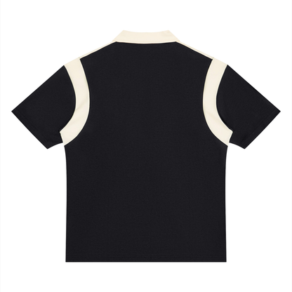 Montenegra Color Block Quarter Zip Polo Shirt