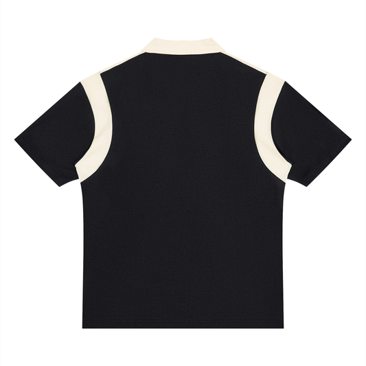 Montenegra Color Block Quarter Zip Polo Shirt