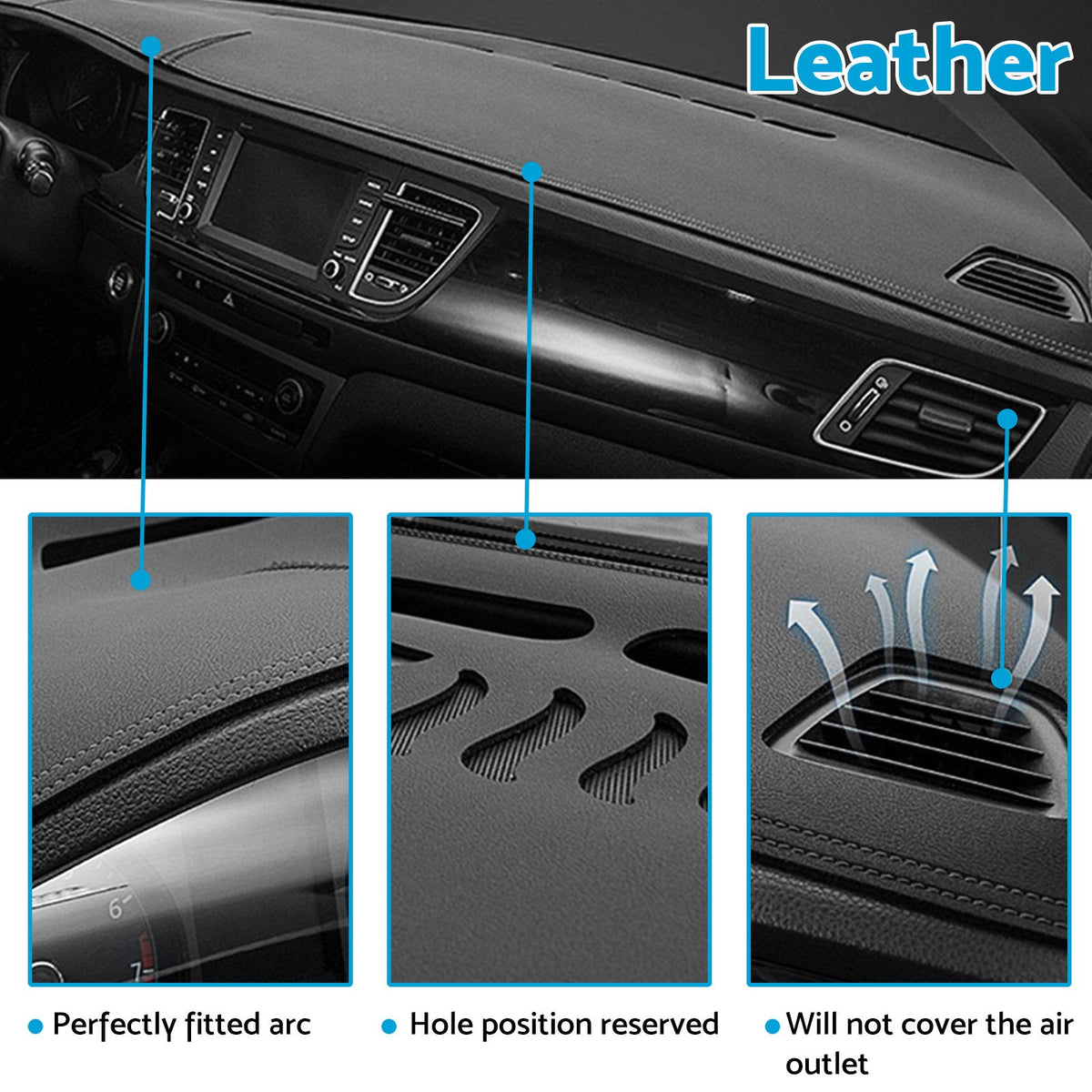 Dash Mat Microfiber Leather Dashboard Cover Suitable for Mazda CX-5 With HUD