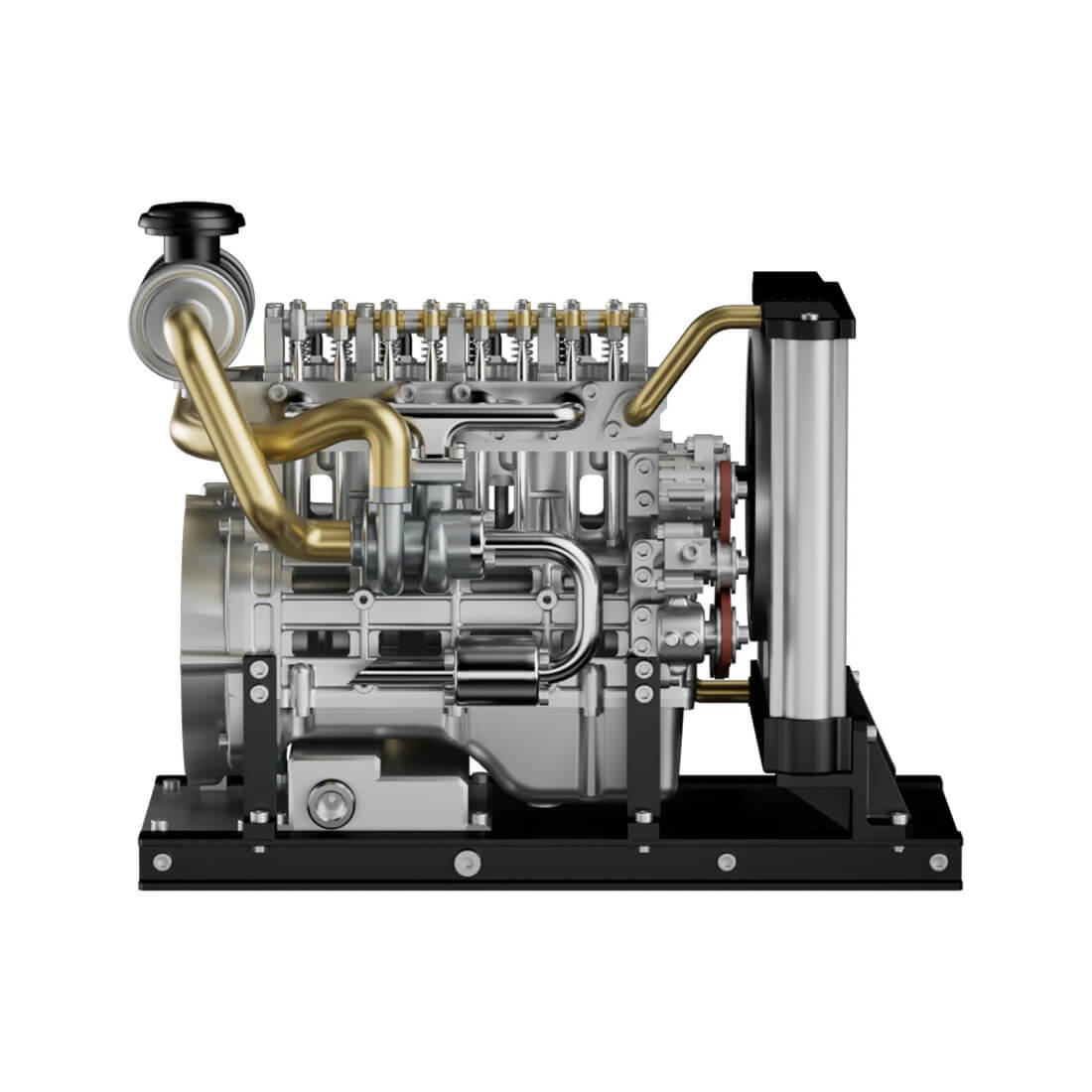 Mini Inline Four-Cylinder Diesel Engine