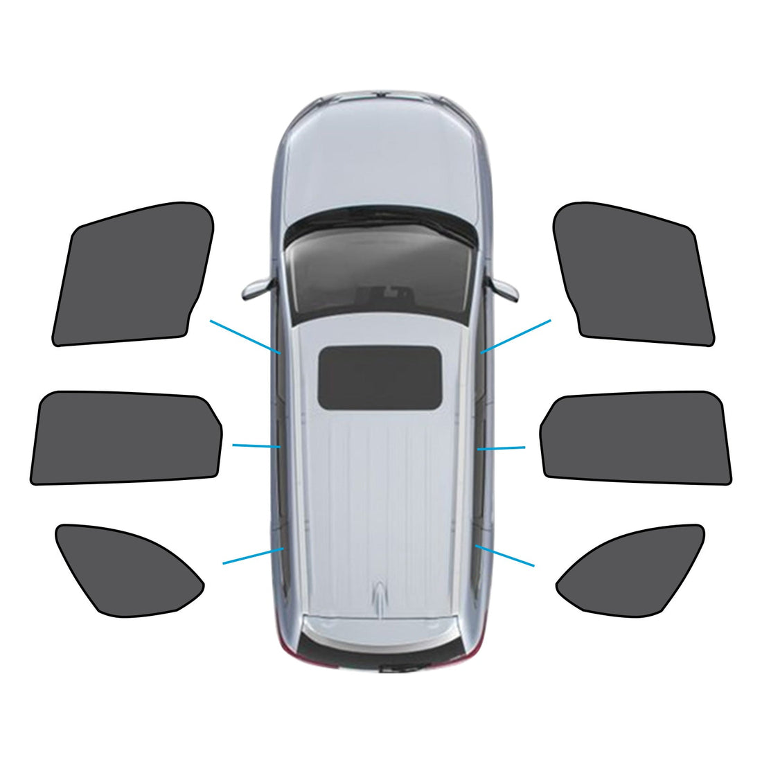 6x Car Window Sun Shades Suitable for Mazda CX-9 2.5T