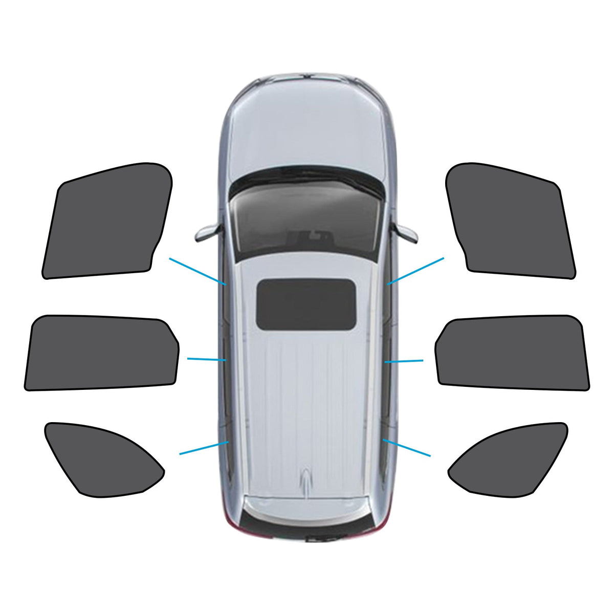 6x Car Window Sun Shades Suitable for Mazda CX-9 2.5T