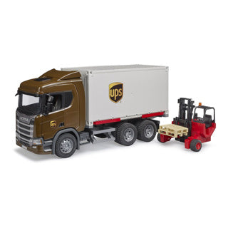Bruder truck scania 560r ups with lift