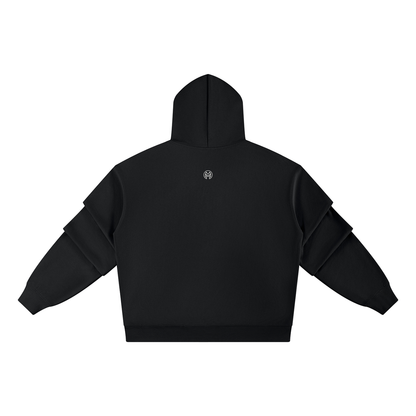 Montenegra Heavyweight Ruched Sleeves Hoodie