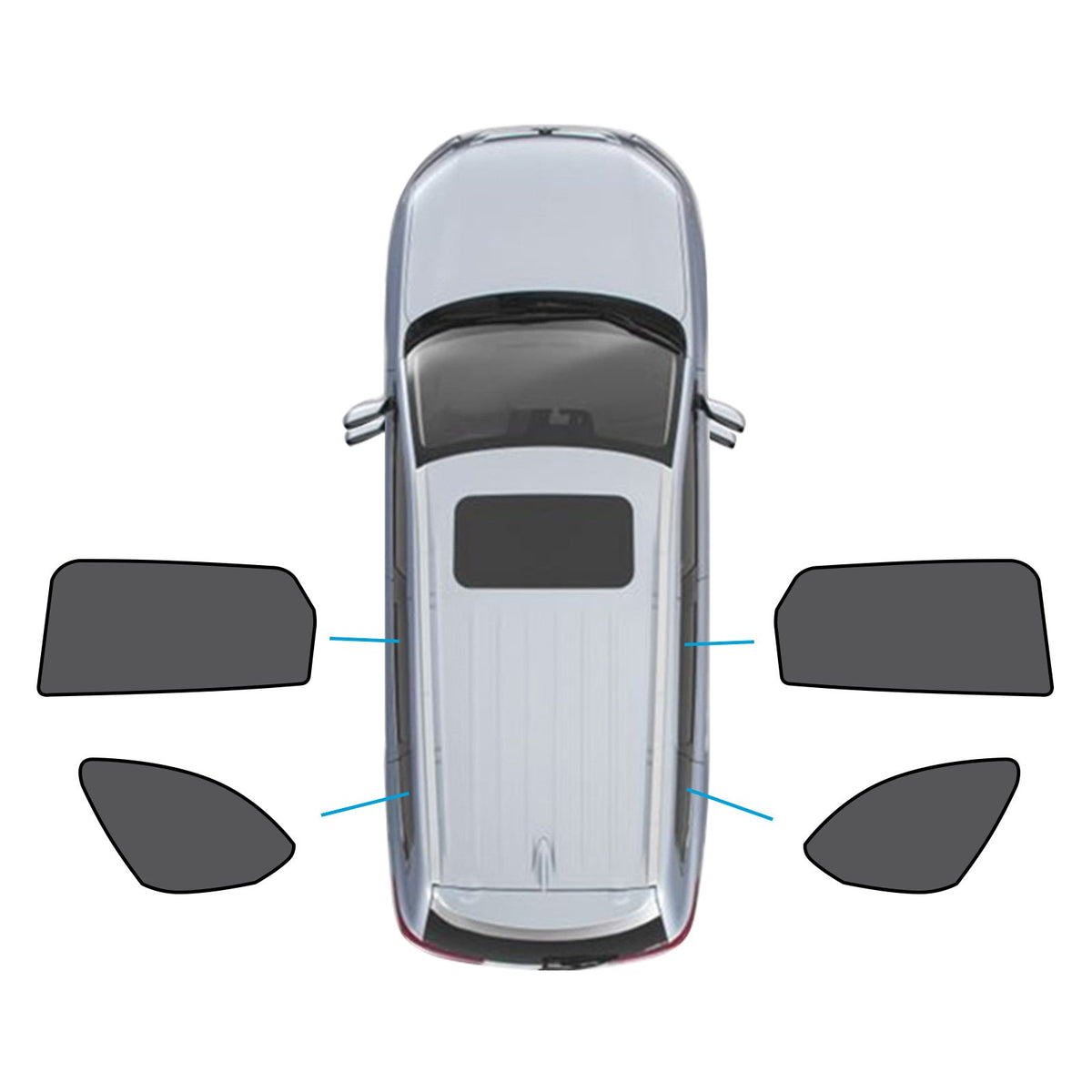 Triangular Rear Car Window Sun Shades Suitable for Mazda CX-9 2.5T