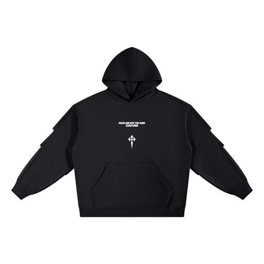 Montenegra Heavyweight Ruched Sleeves Hoodie