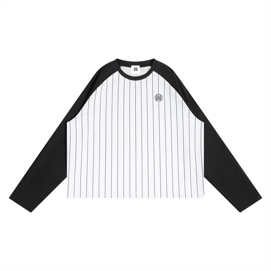 Montenegra Striped Raglan Long Sleeve T-Shirt