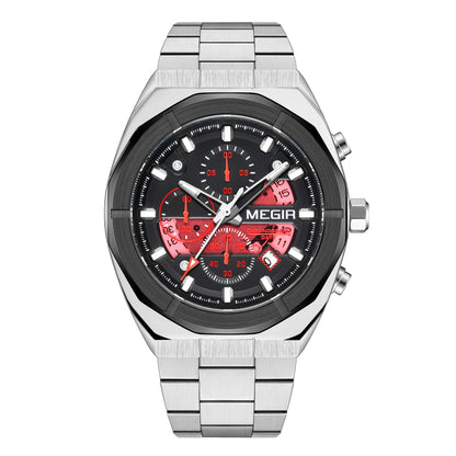 MEGIR New Watch for Men Top Brand Luxury Casual Quartz Wristwatch with Chronograph Waterproof Luminous Auto Date Reloj Hombre 2225