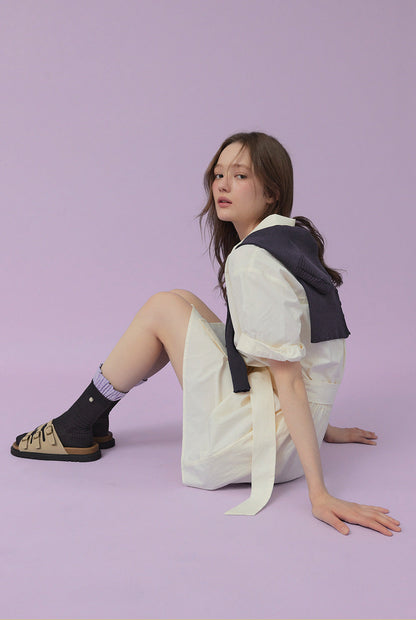 Lovin Roll-Up Shirt Dress (Belt Set)