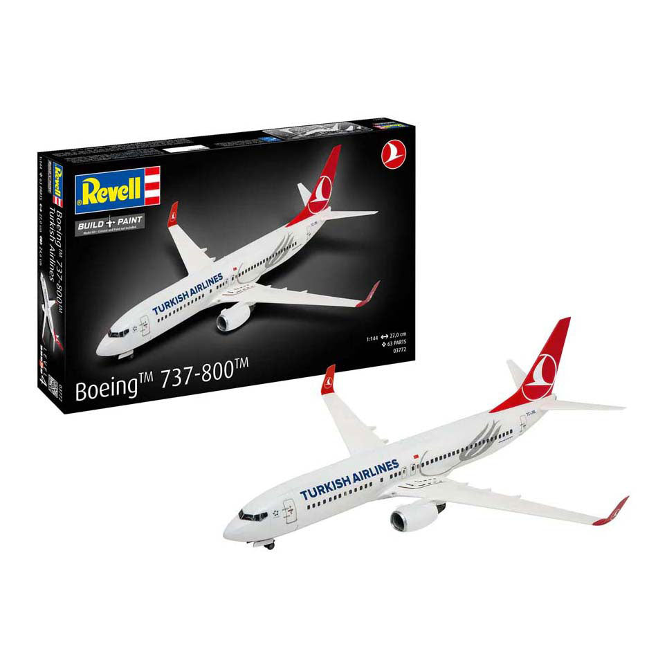 Revell model kit - Boeing 737-800 Turkish Airlines 1:144 - 63 pcs.