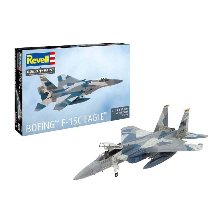 Revell model kit - boeing f-15c eagle 1:72 - 200 pcs.