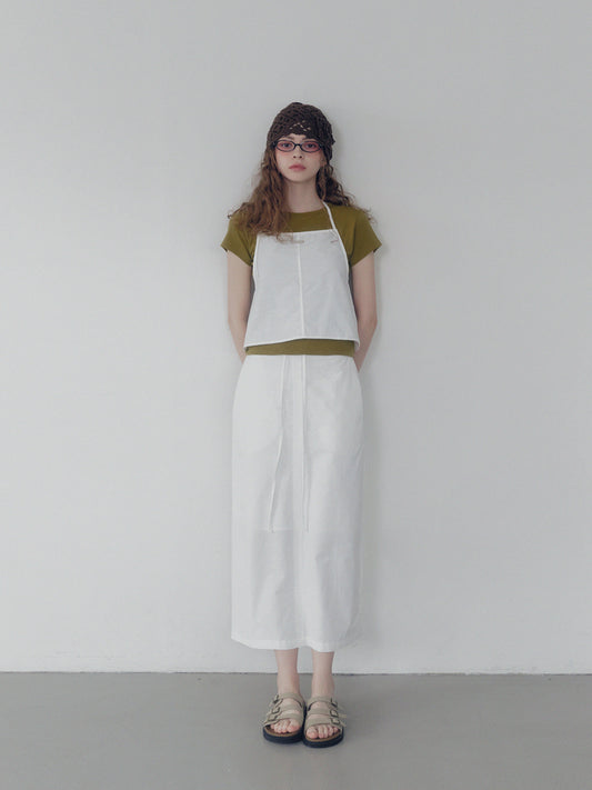 Chetin Halter Sleeveless & Skirt Set