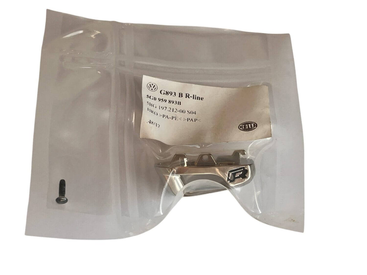 NOWA OEM NAKŁADKA NA KLUCZ KLUCZYK R-LINE CHROM VW GOLF 7 T-ROC, POLO DESIGN 5G0959893B