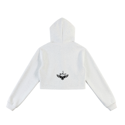 Montenegra Essential Cropped Zip-Up Hoodie