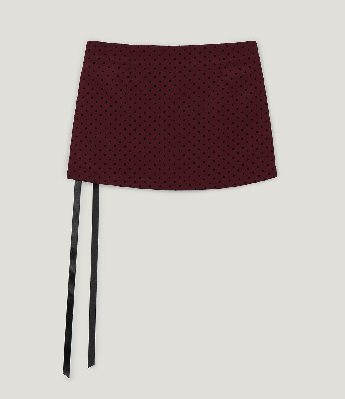 Belvid Dot Wrap Mini Skirt