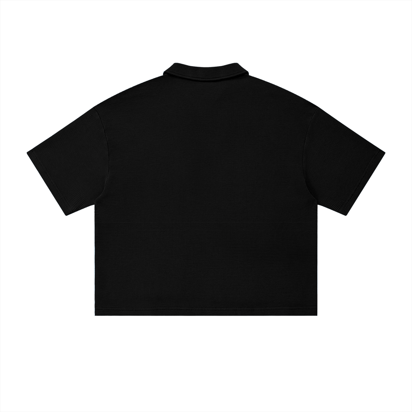 Montenegra Vintage Wash Waffle Boxy Polo Shirt