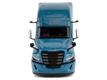2025 Freightliner Cascadia Gen-5 Sleeper Cab Truck Tractor Signature Blue "Transport Series" 1/64 Diecast Model by Diecast Masters