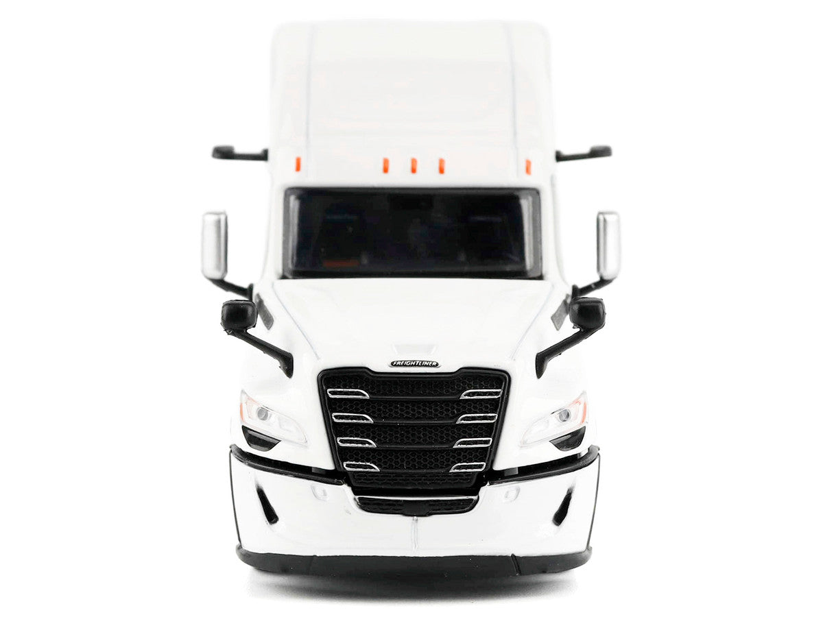 2025 Freightliner Cascadia Gen-5 Sleeper Cab Truck Tractor Winter White "Transport Series" 1/64 Diecast Model by Diecast Masters
